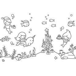 Libro para Colorear Holiday Lawn Fawn