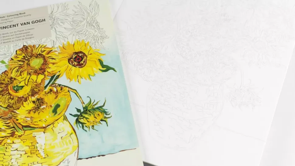 Libro para colorear Vincent Van Gogh The Pepin Press 25x34cm