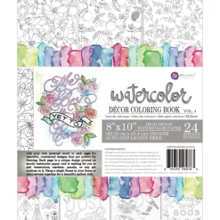 Libro para colorear Watercolor Decor Vol. IV