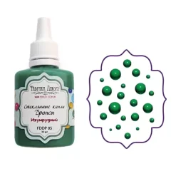 Liquid Glass Drops Emerald Fabrika Decoru