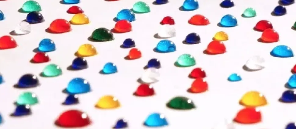 Liquid Glass Drops Emerald Fabrika Decoru