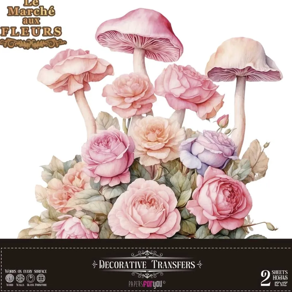 Láminas Adhesivas Blushrooms PapersForYou 30x30cm