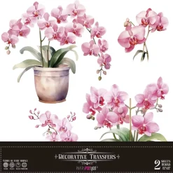 Láminas Adhesivas Pink Orchid PapersForYou 30x30cm