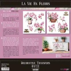 Láminas Adhesivas Pink Orchid PapersForYou 30x30cm