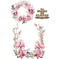 Láminas Adhesivas Pink Orchid PapersForYou 20x30cm