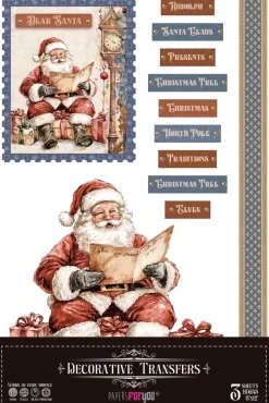 Láminas Adhesivas Santa's Workshop PapersForYou 20x30cm