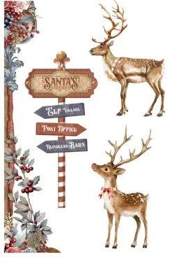 Láminas Adhesivas Santa's Workshop PapersForYou 20x30cm