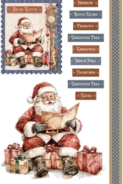 Láminas Adhesivas Santa's Workshop PapersForYou 20x30cm