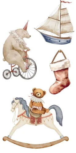 Láminas Adhesivas Santa's Workshop PapersForYou 15x30cm