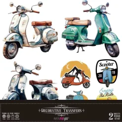 Láminas Adhesivas Scooter II PapersForYou 30x30cm