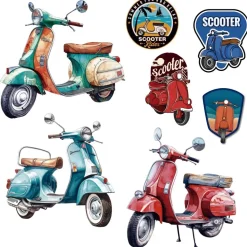 Láminas Adhesivas Scooter II PapersForYou 30x30cm