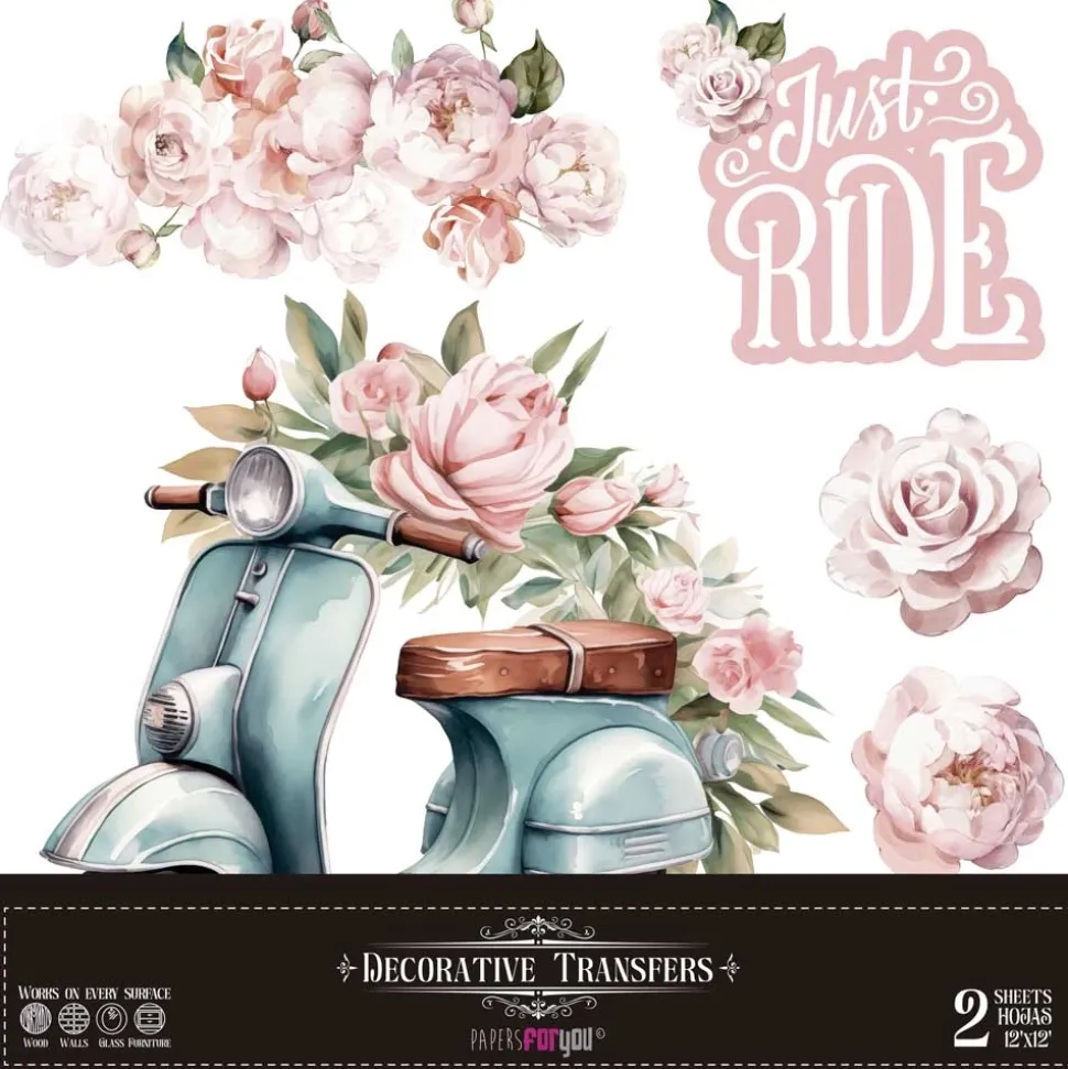 Láminas Adhesivas Scooter PapersForYou 30x30cm