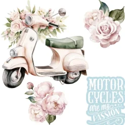 Láminas Adhesivas Scooter PapersForYou 30x30cm