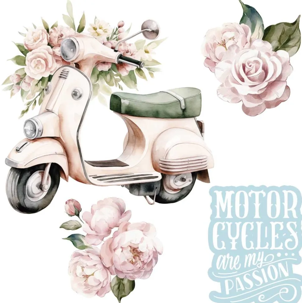 Láminas Adhesivas Scooter PapersForYou 30x30cm