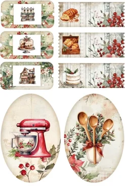 Láminas Adhesivas Sweet December PapersForYou 20x30cm