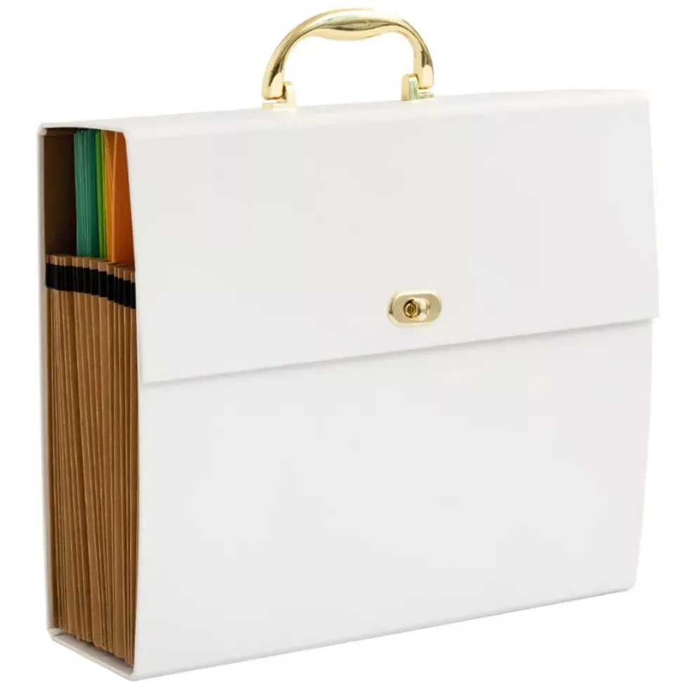 Maletín Acordeón Crema We R Memory Keepers 30x30cm