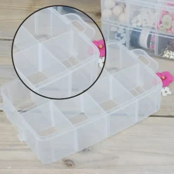 Maletín de almacenamiento con separadores y tres pisos