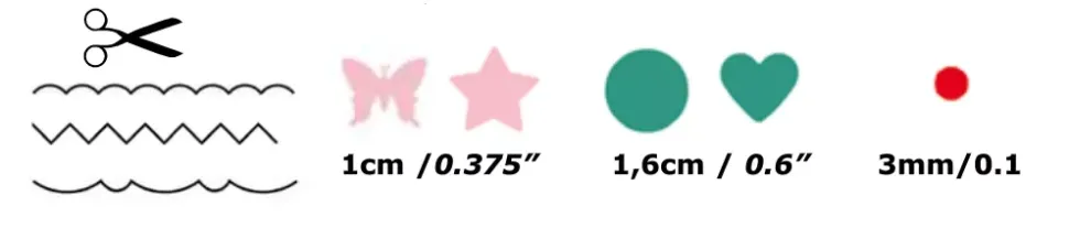 Maletín de perforadoras y tijeras fantasía