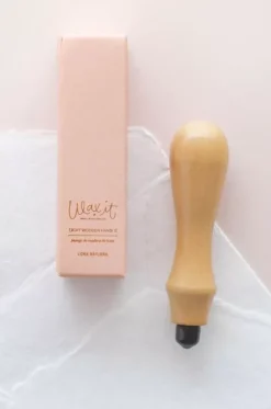 Mango de Madera Blanco para Sello Wax it Lora Bailora