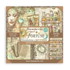 Maxi Set de scrapbooking Fortune Stamperia 20x20cm