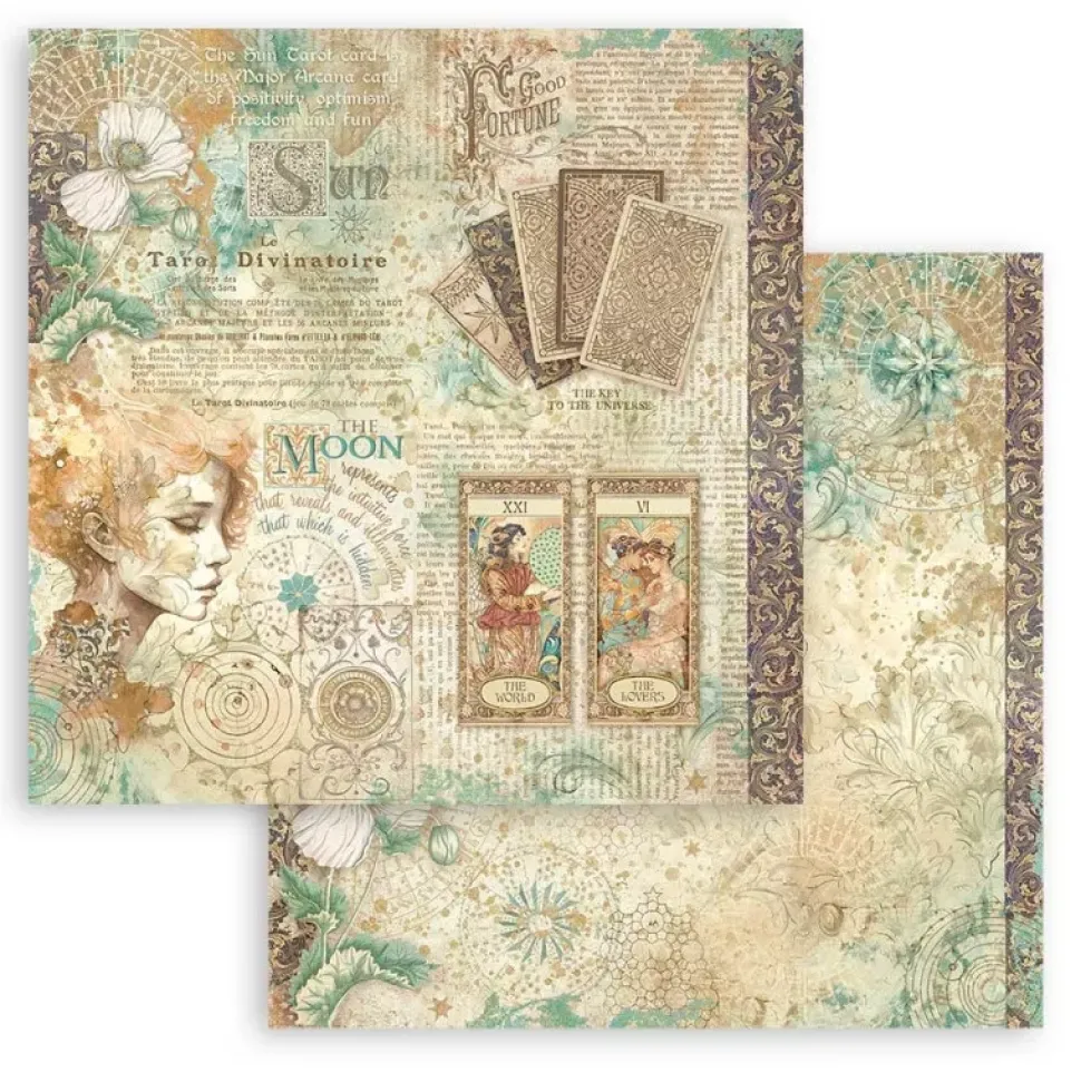 Maxi Set de scrapbooking Fortune Stamperia 20x20cm