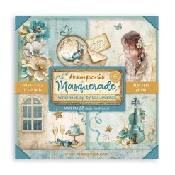 Maxi Set de scrapbooking Masquerade Stamperia 30x30cm