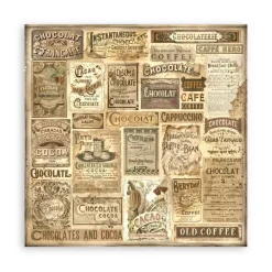 Maxi Set de scrapbooking Coffee & Chocolate Stamperia 20x20cm