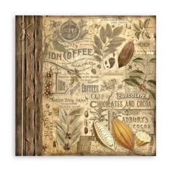 Maxi Set de scrapbooking Coffee & Chocolate Stamperia 20x20cm