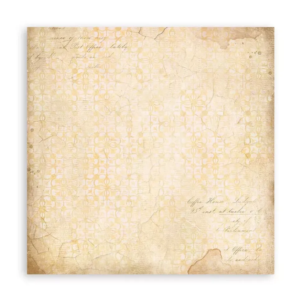 Maxi Set de scrapbooking Romantic Golden Harmony Stamperia 20x20cm