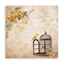 Maxi Set de scrapbooking Romantic Golden Harmony Stamperia 20x20cm