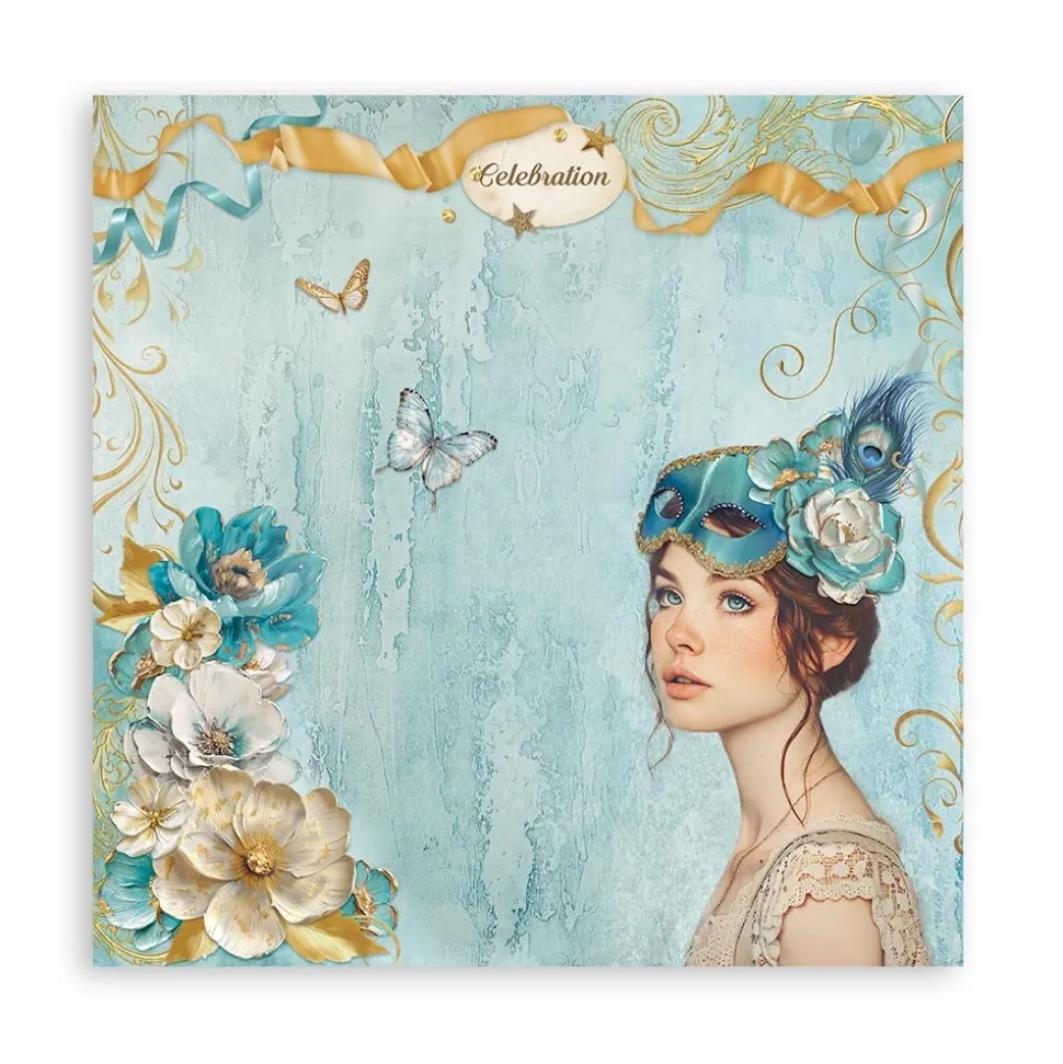 Maxi Set de scrapbooking Masquerade Stamperia 20x20cm