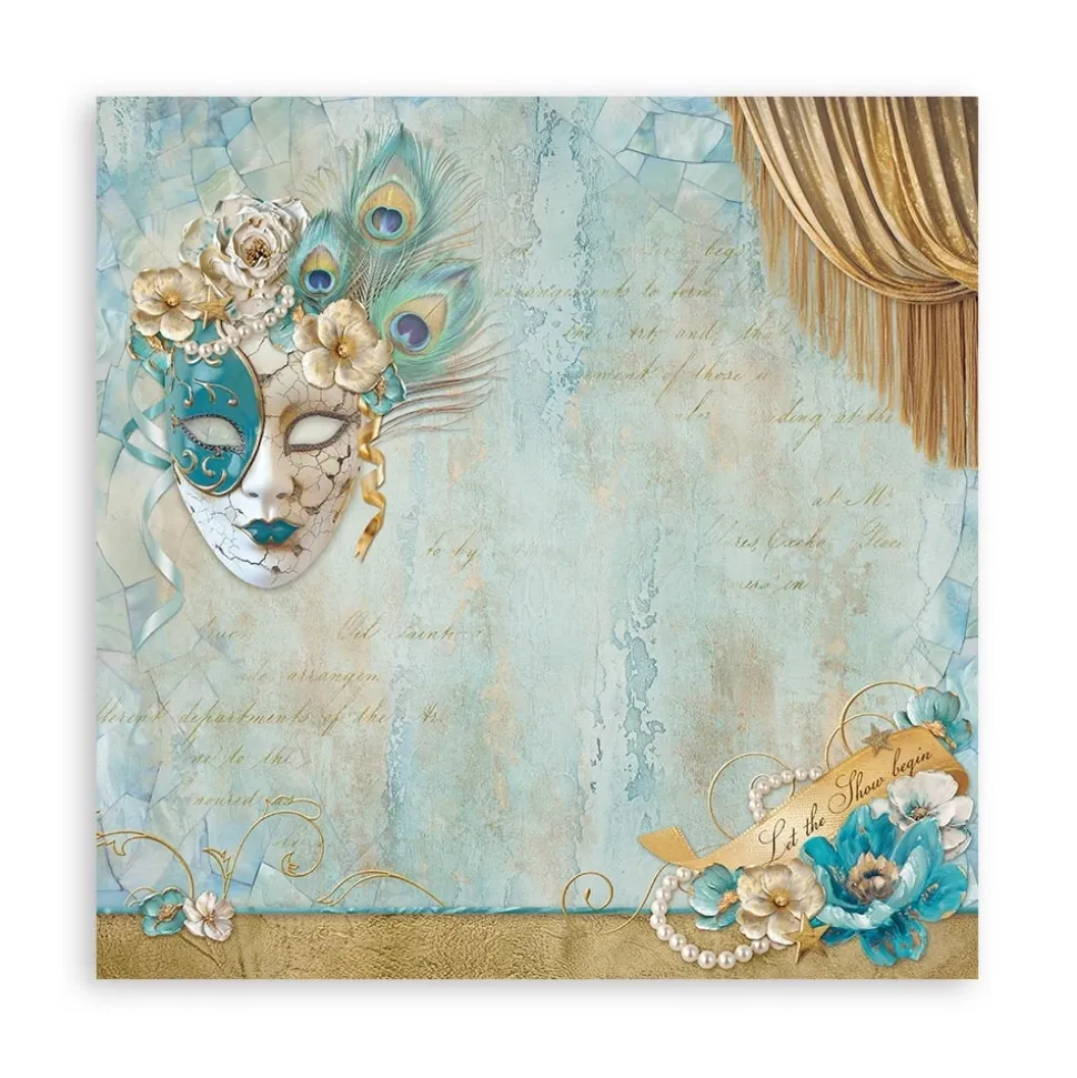 Maxi Set de scrapbooking Masquerade Stamperia 20x20cm