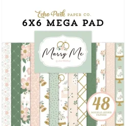 Mega Set de Scrapbooking Marry Me Echo Park 15x15cm