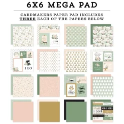 Mega Set de Scrapbooking Marry Me Echo Park 15x15cm