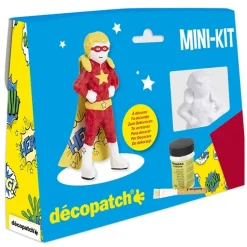 Mini kit superhéroe de papel maché Décopatch