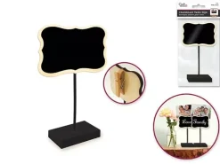 Mini pizarras con pie Etiqueta con borde blanco