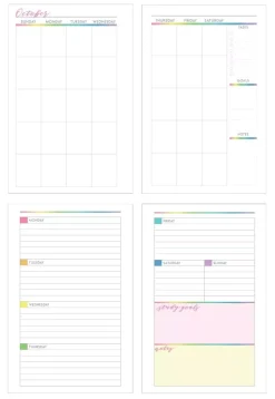 Mini Planner Student Paper House