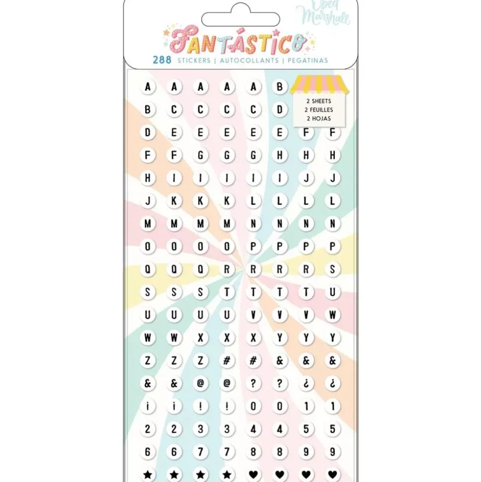 Mini Stickers Puffy Alfabeto Fantástico Obed Marshall
