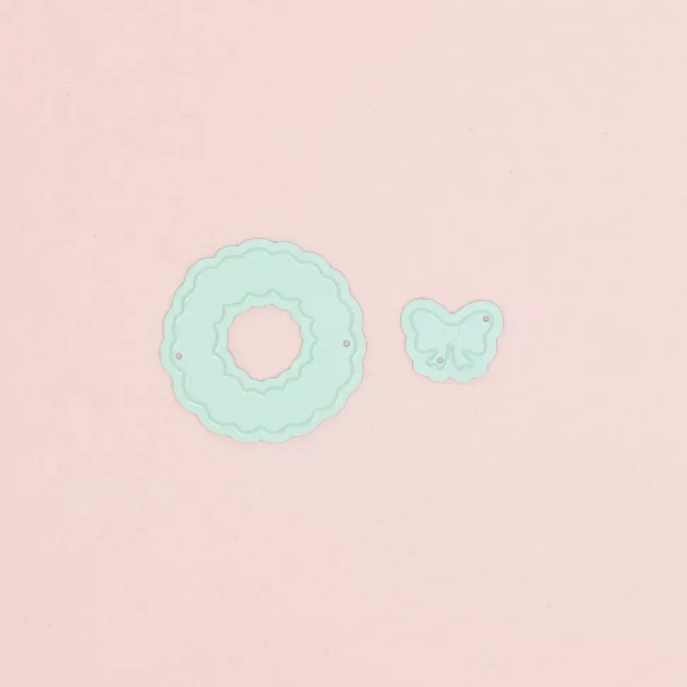 Mini Troquel Corona de Hojas de Navidad Craftelier