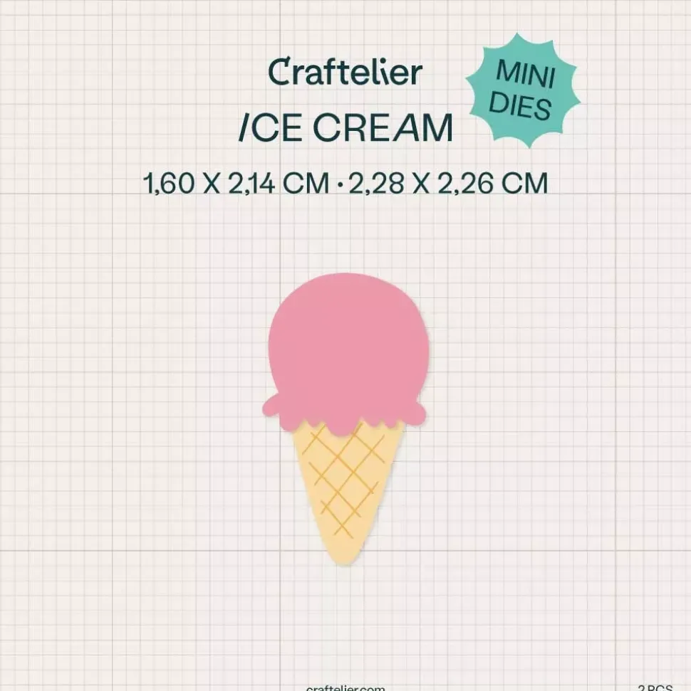 Mini Troquel Helado Craftelier