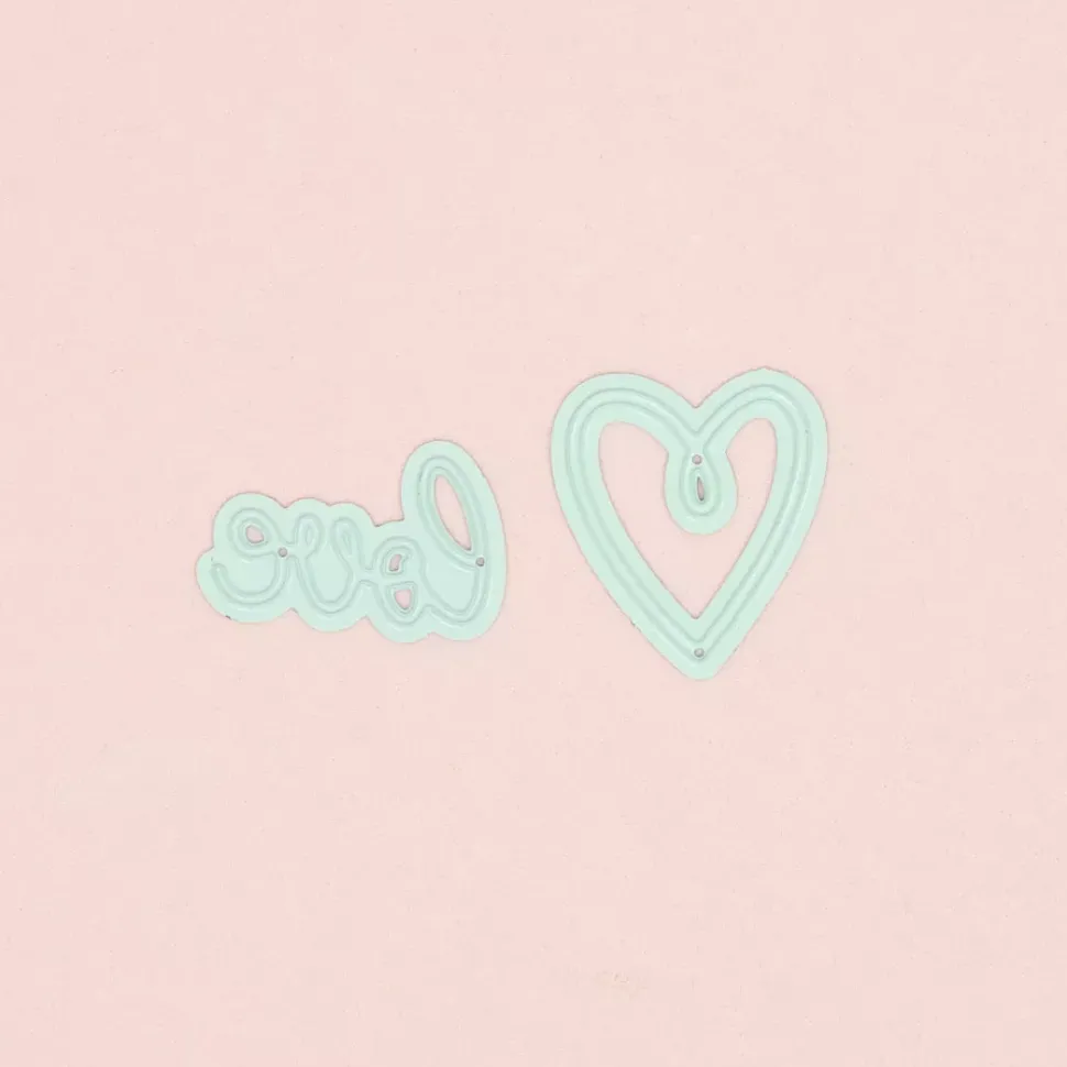 Mini Troquel Love y Corazón Craftelier