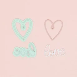 Mini Troquel Love y Corazón Craftelier