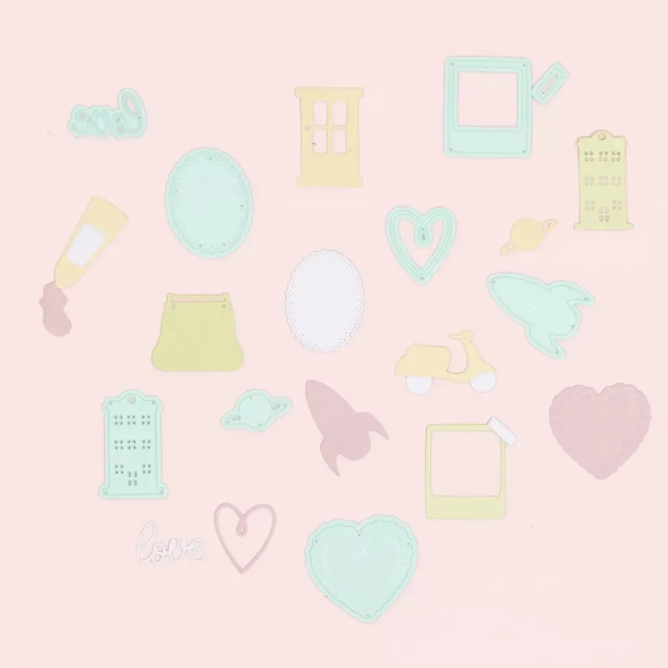 Mini Troquel Love y Corazón Craftelier