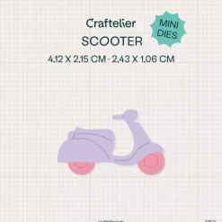 Mini Troquel Scooter Craftelier