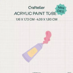 Mini Troquel Tubo Acrílico Craftelier