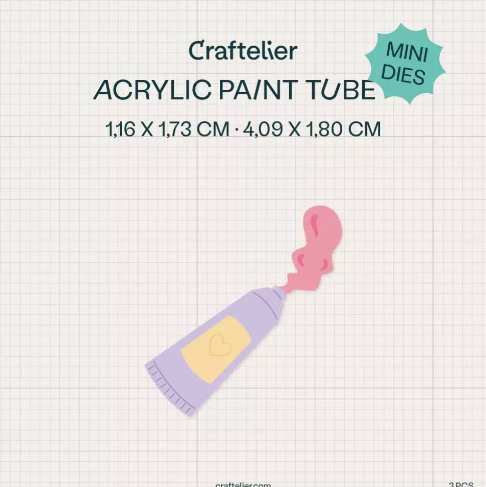 Mini Troquel Tubo Acrílico Craftelier