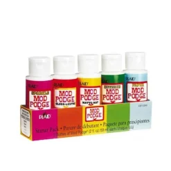 Mod Podge Kit de iniciación Plaid 5 unidades