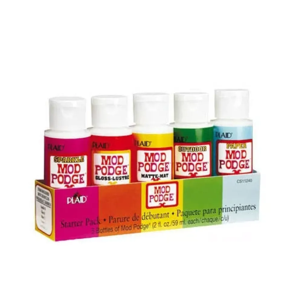 Mod Podge Kit de iniciación Plaid 5 unidades