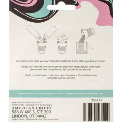 Molde de Silicona Brazalete Facetado Color Pour Resin American Crafts