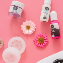 Molde Silicona Flores Color Pour Resin American Crafts